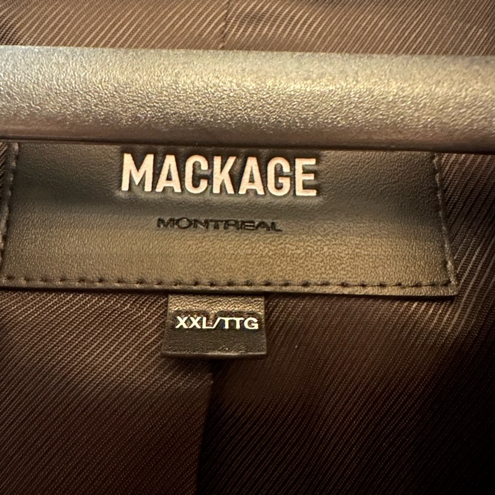 Mackage Women's Shia Black Winter Wool Coat with leather accents VERY NEW - Picture 12 of 14
